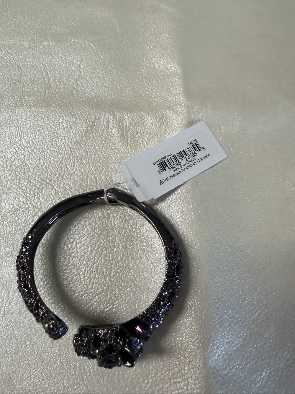 Betsey Johnson Black Jeweled Panther Bracelet - Picture 5 of 6